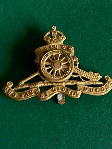 Royal Artillery Corps Rotating Wheel Cap Badge