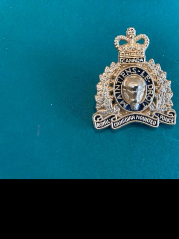 Canadian Mounted Police Collar Badge