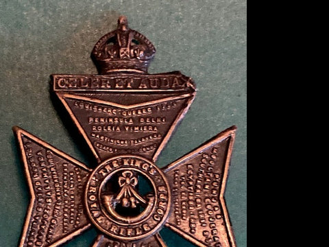 King's Royal  Rifle Corps Cap Badge
