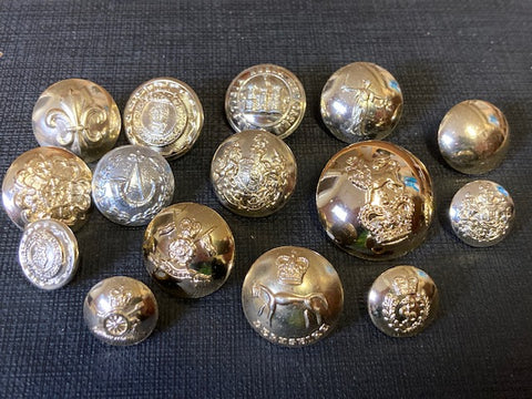Assorted Military Button Lot