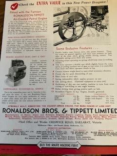 Ronaldson - Tippett Power Dragsaw Pamphlet
