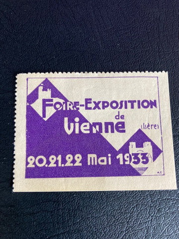1933 - Vienna Exposition Poster Stamp