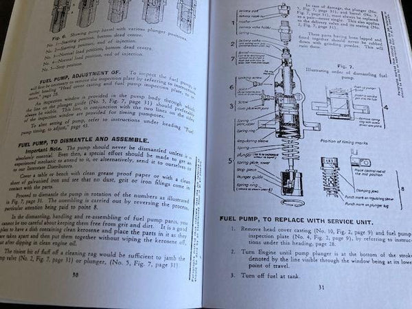 Ronaldson Tippett Diesel Engine Instruction Book