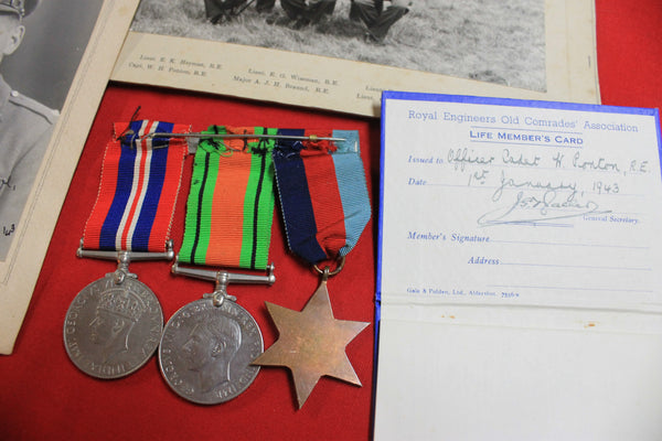 WW2 - Medals and Ephemera to Capt W H Ponton RE
