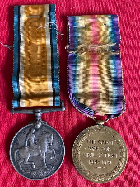 WW1 - Medal Pair to 55 Battalion  AIF