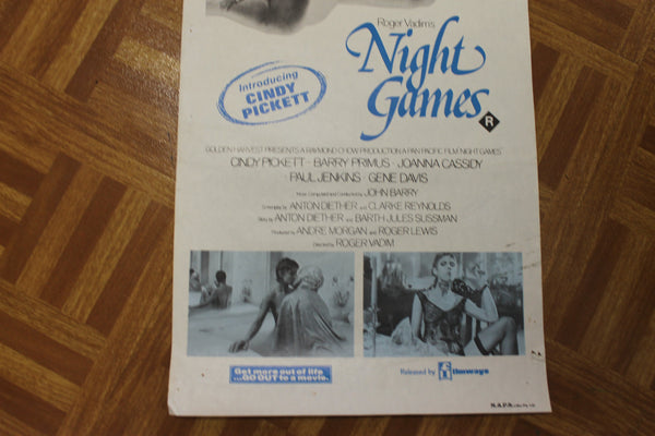 1980 - Night Games Day Bill Poster