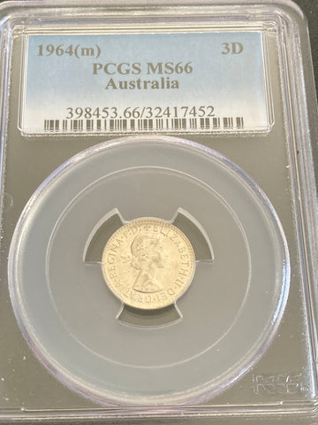 1964 - MS66 Threepence