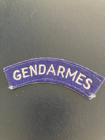 French Gendarmes Title Patch