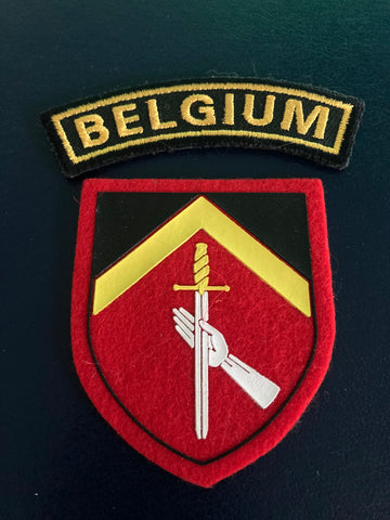 Belgium 3rd Military District Patch & Title