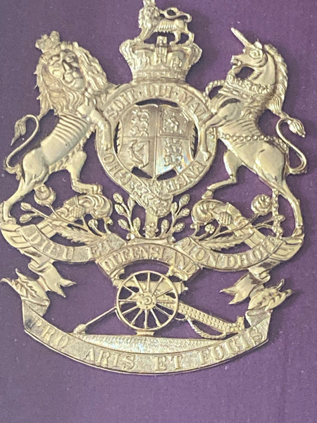 Royal Artillery Corps Helmet Plate