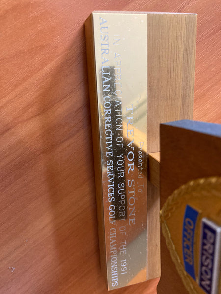 Queensland Prison Service Appreciation Award
