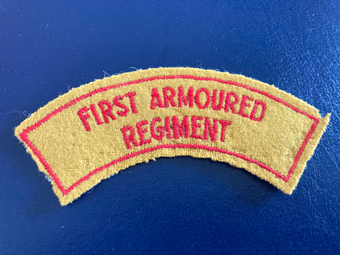 First Armoured Regiment Title