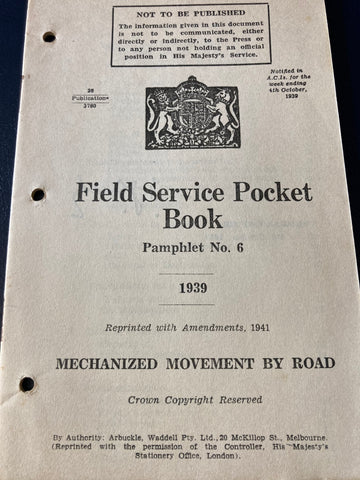 1939 - Field Service Pocket Book in