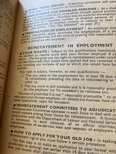 1945 - Return to Civil Life