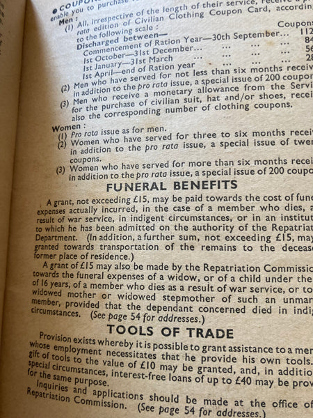 1945 - Return to Civil Life
