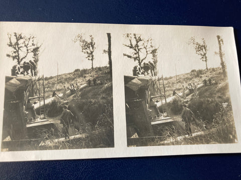 WW1 - Big Bertha Stereoscopic Photo