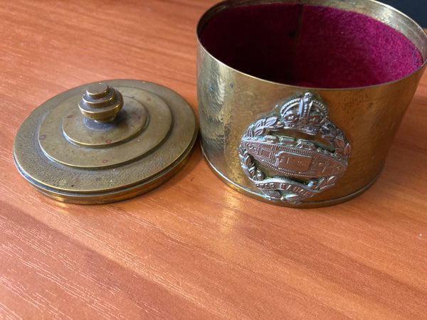 Trench Art Trinket Box