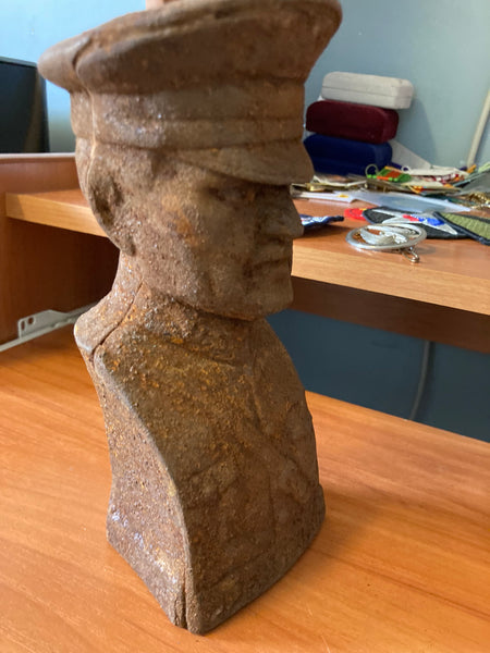 Cast Iron General Pershing Bust