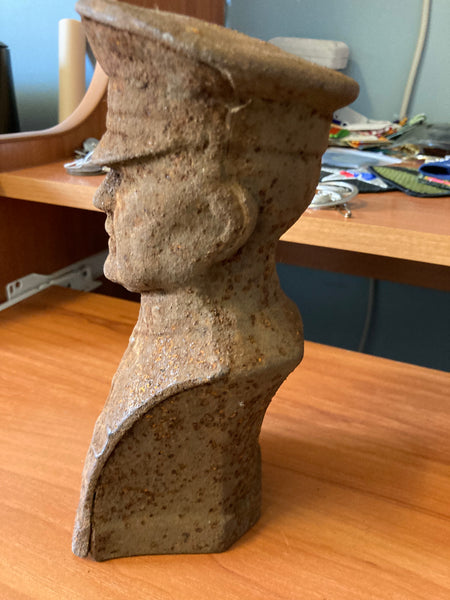Cast Iron General Pershing Bust