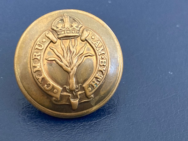 Welsh Regiment Button
