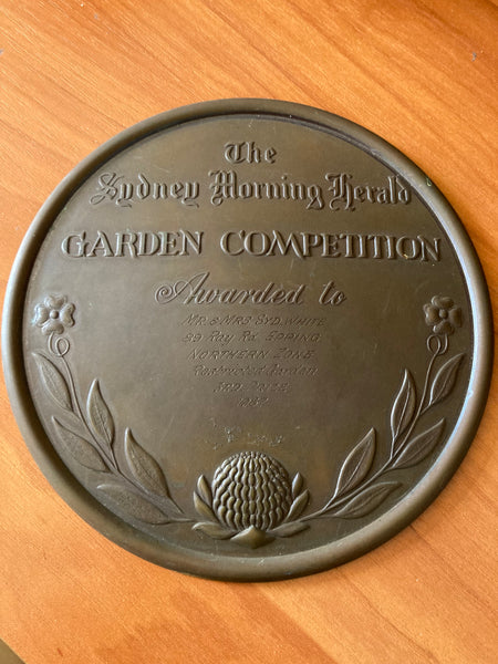 Sydney Morning Herald Prize Plaque