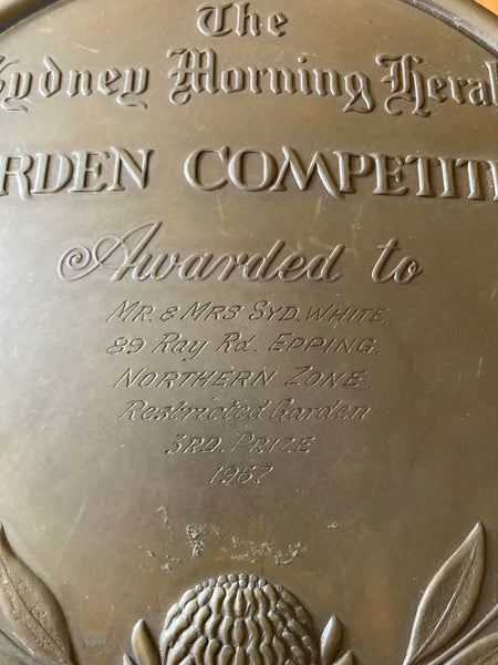 Sydney Morning Herald Prize Plaque