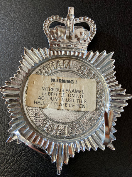 Greater Manchester Police Enamel Helmet Plate