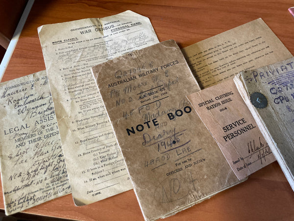 Large Lot of Diaries and Paperwork to WW2 Australian
