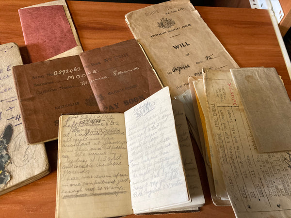 Large Lot of Diaries and Paperwork to WW2 Australian