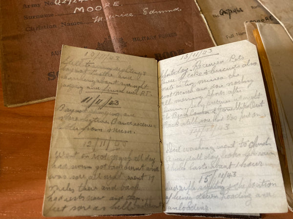Large Lot of Diaries and Paperwork to WW2 Australian