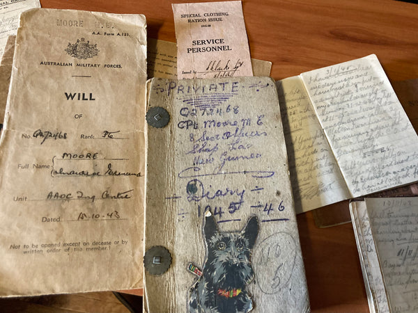 Large Lot of Diaries and Paperwork to WW2 Australian