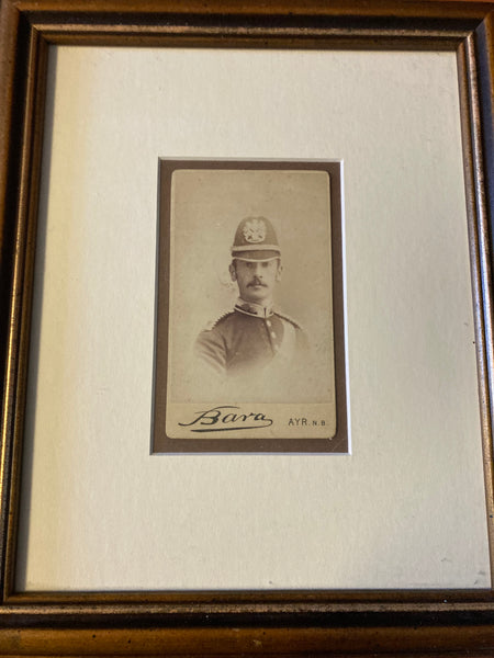 Original - 1879 Artillery Officer’s Framed Cabinet Photo.