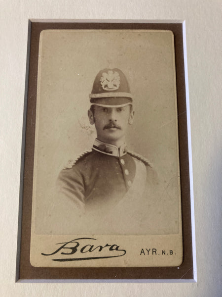 Original - 1879 Artillery Officer’s Framed Cabinet Photo.