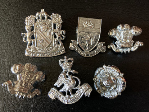 6 - Assorted British Police Collar Badges