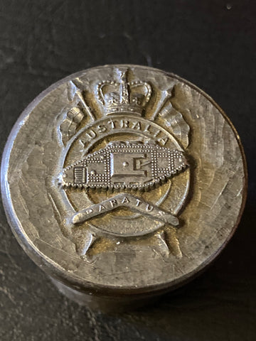 Original - Australian Armoured Corps Badge Die