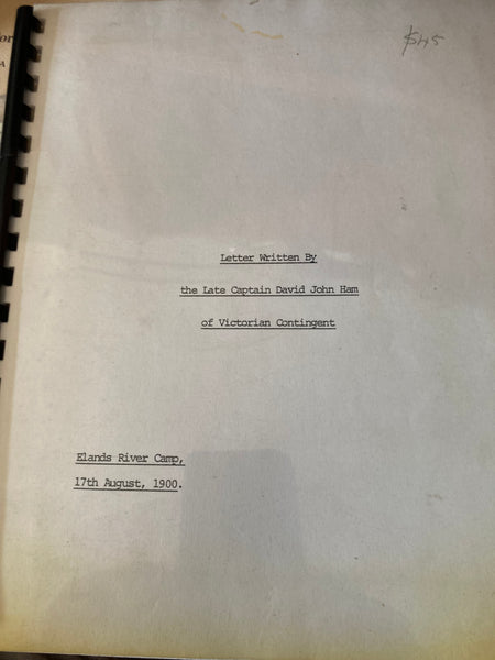 Lot of Unchecked Boer War Research