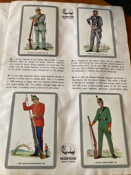 Golden Fleece Uniforms Swap Card Set