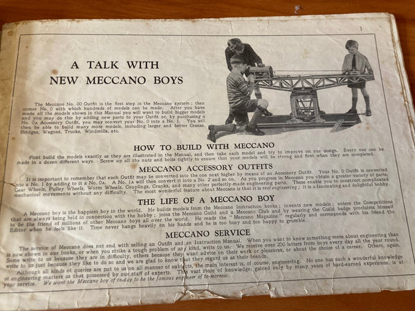 Meccano Instructions Booklets