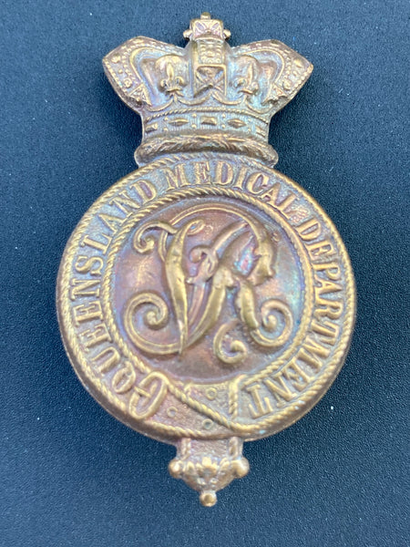 QVC - Queensland Medical Department Cap Badge