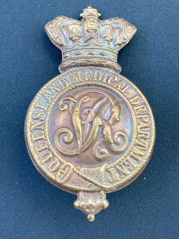 QVC - Queensland Medical Department Cap Badge