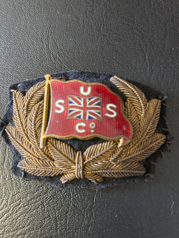 Union Steamship Company Enamel Cap Badge