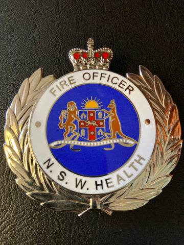 NSW Health Fire Officer Cap Badge