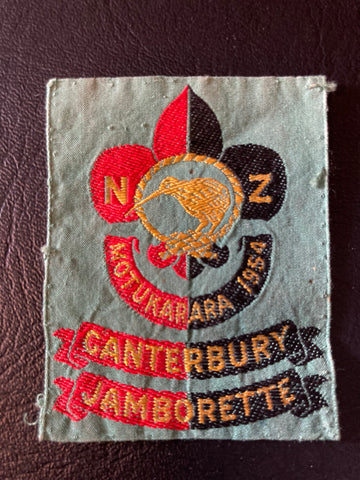 1954 Scouts NZ Canterbury Jamborette Patch