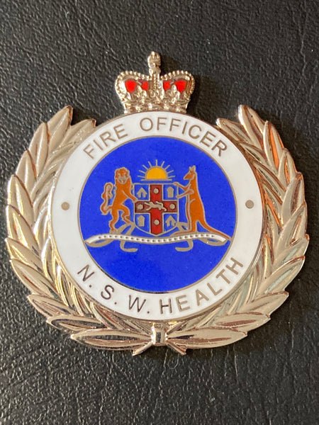 NSW Health Fire Officer Enamel Badge