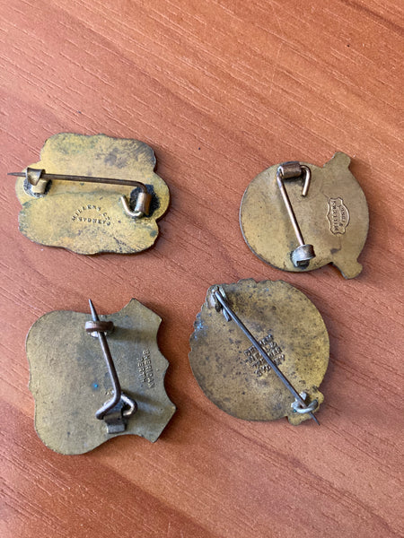 Vintage Bowling Club Badges