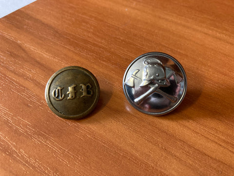 Vintage - Fire Brigade Buttons