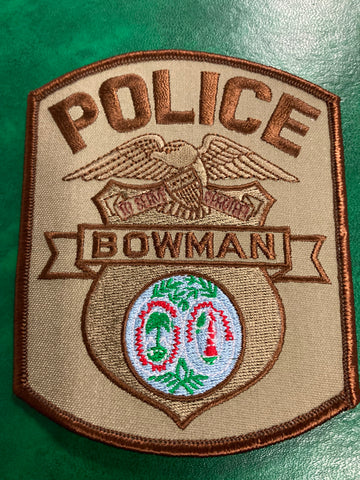 Bowman Police Patch