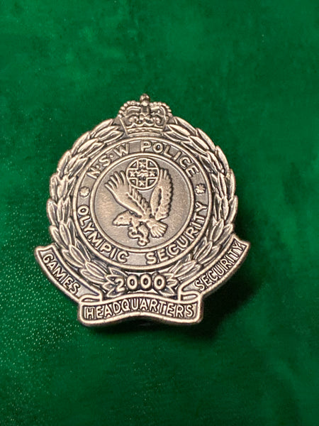 NSW Police Olympic Games Security Badge
