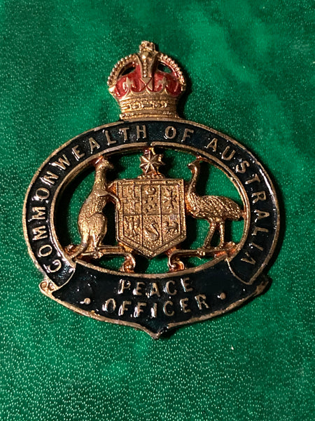Commonwealth of Australia Peace Officer Cap Badge