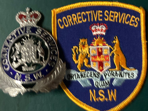 NSW Corrective Services Cap Badge & Patch